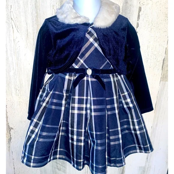 Youngland Baby Dresses | Nwt Youngland Baby Holiday Dress and Cami. Size 24montha | Color: Blue | Size: 24mb | Pm-55698941'S Closet Youngland Baby Dresses | Nwt Youngland Baby Holiday Dress and Cami. Size 24montha | Color: Blue | Size: 24mb | Pm-55698941'S Closet